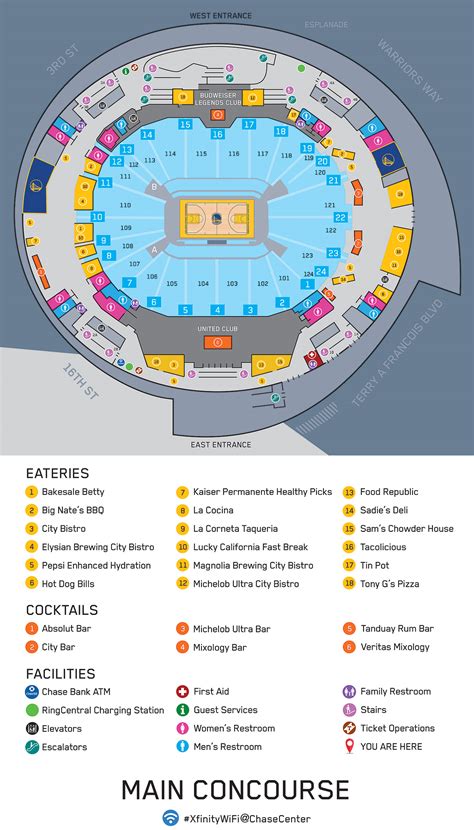 Chase Center Seating Chart Warriors