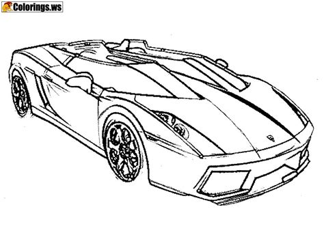 Printable Ferrari Car Coloring Pages