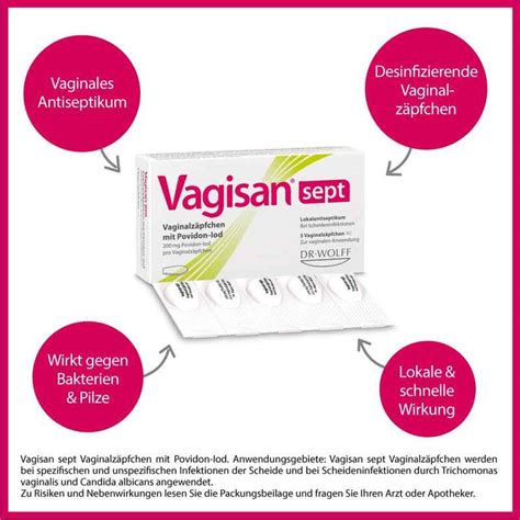 Vagisan Sept Vaginalz Pfchen Mit Povidon Iod St Online Bei Pharmeo Kaufen