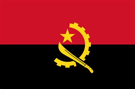 Flag of Angola image and meaning Angolan flag - country flags