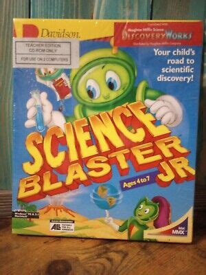 Science Blaster Jr Ages 4 To 7 Windows Mac CD Rom Davidson BIG BOX