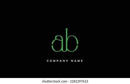 Ab Ba Abstract Letters Logo Monogram Stock Vector Royalty Free