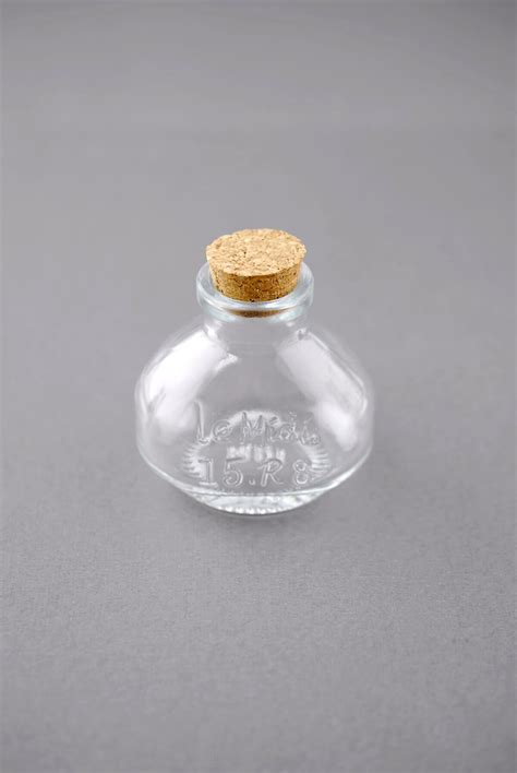 Small Glass Bottles with Cork 40ml