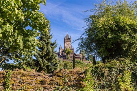 Reichsburg Castle In Cochem On The Mosel Reichsburg Castle In Cochem On ...