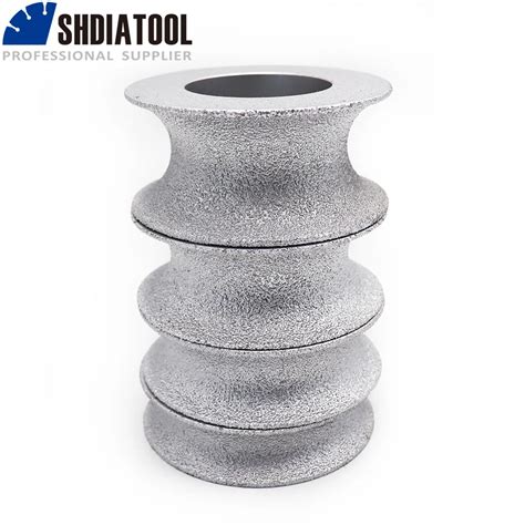 SHDIATOOL 1pc Dia 75mm Diamond Grinding Profile Wheel Shaping Edge Tile