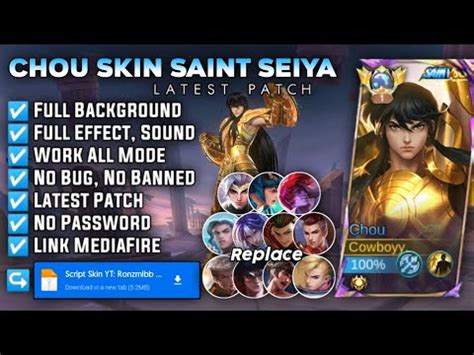 Script Skin Chou Saint Seiya Libra Shiryu No Password Full Effect