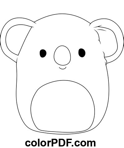 Koala leksak Squishmallows Målarbok och böcker i PDF