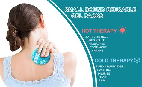 Amazon OLESILK Small Hot Cold 6 Packs Reusable Round Gel Beads