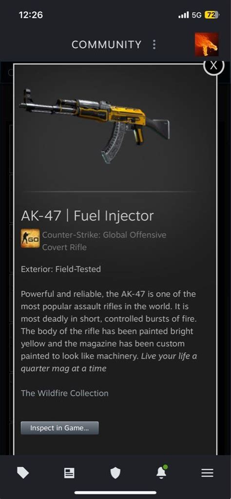 CSGO Ak 47 Fuel Injector FT Video Gaming Gaming Accessories In Game