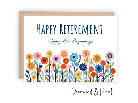 Printable Retirement Card for Boss, Happy Retirement to Coworker ...