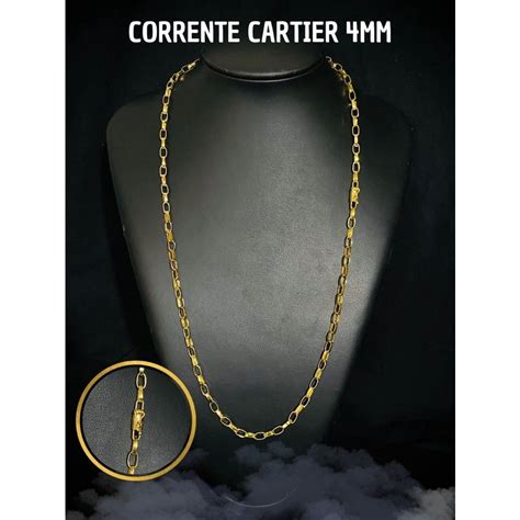 Cordao Corrente Masculino Cartier 4mm Moeda Antiga Premium Direto Da