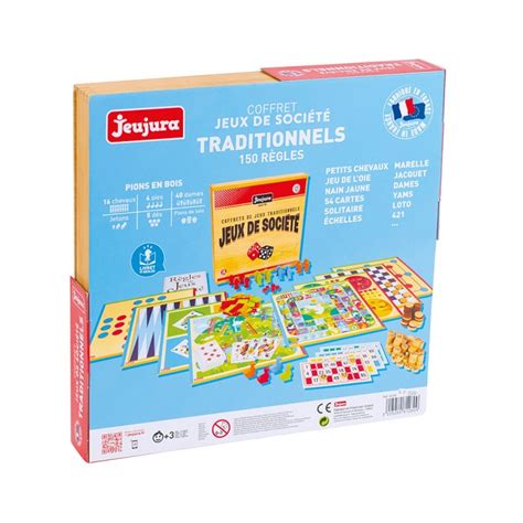 Coffret De Jeux De Soci T Traditionnels En Bois Produit En France