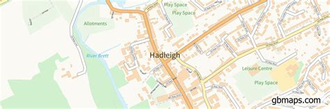 Hadleigh Vector Street Map