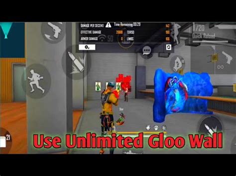 How To Use Unlimited Gloo In Training Ground Free Fire Youtube