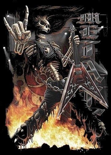 Pin On Para Mi Peluqueria In 2024 Heavy Metal Art Skull Art Skull Pictures