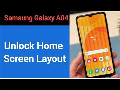 How To Unlock Home Screen Layout Samsung Galaxy A04 Me Home Screen