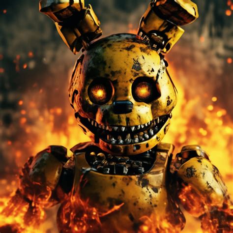 SpringTrap in the fire I always создано в Шедевруме