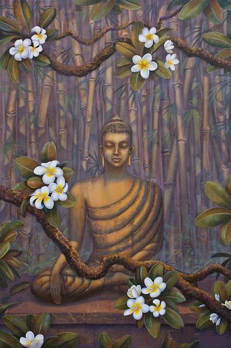 Hand-Painted Buddha Meditation Painting On Canvas