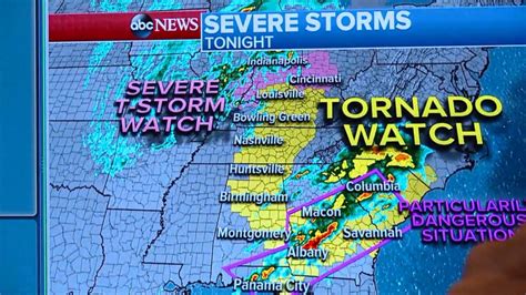 Major Severe Weather Outbreak Expected In Southeast Good Morning America