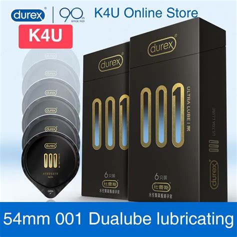 New Durex Polyurethane Condoms For Men 54mm 001 Double Extra Lubricating Non Latex Invisible