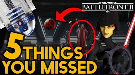 5 Things You Missed Star Wars Battlefront 2 Trailer Youtube