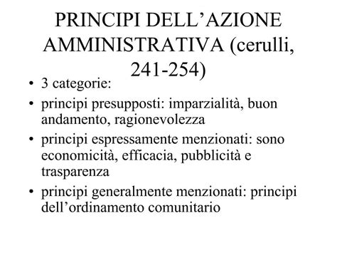 Ppt Principi Dell Azione Amministrativa Cerulli Powerpoint