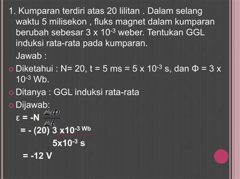 Ggl Induksi Dan Indukstansi Ppt