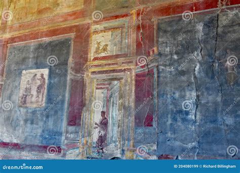 Pintura Mural Antigua De Pompeya Italy Imagen De Archivo Imagen De