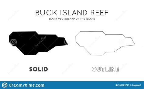 Buck Island Reef map. stock vector. Illustration of democrat - 153669719