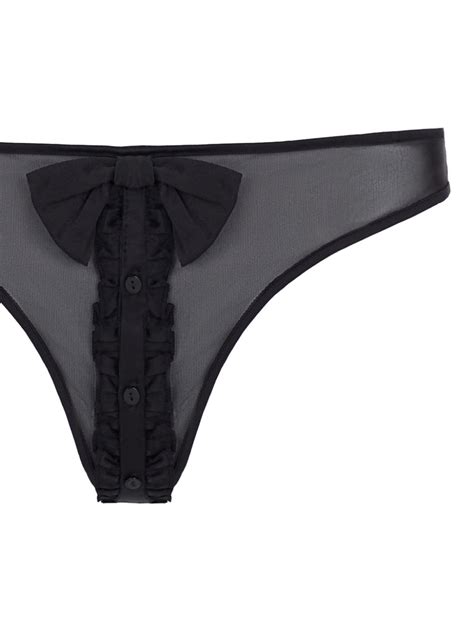 Kiki De Montparnasse Sheer Tulle Tuxedo Briefs In Black ModeSens