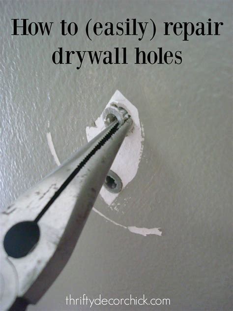 How To Easily Repair Holes Made From Anchors In Drywall Repair Drywall Hole Home Repair