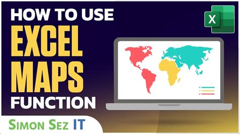 How To Use The Excel Maps Function Excel Maps Tutorial YouTube