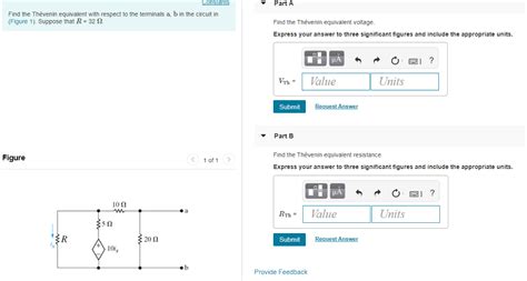 Solved Constants Part A Find the Thévenin equivalent with Chegg