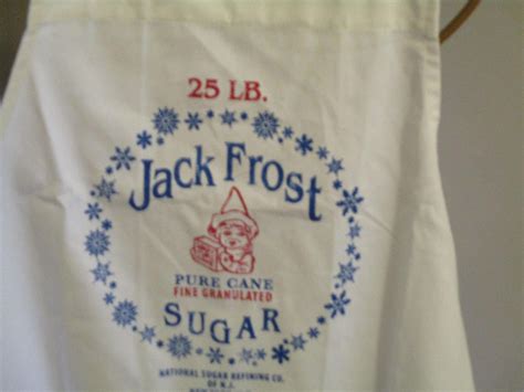 Apron Jack Frost Apron Feed Sack Apron Christmas Apron - Etsy