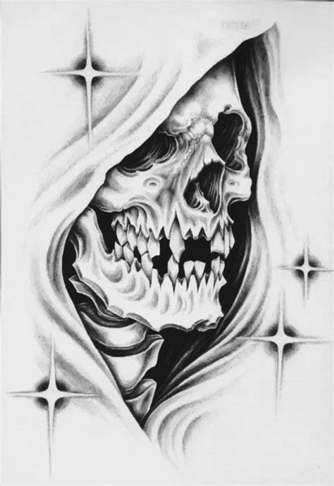 Pin On Sensenmann Skull Tattoo Design Skull Art Tattoo Evil Skull