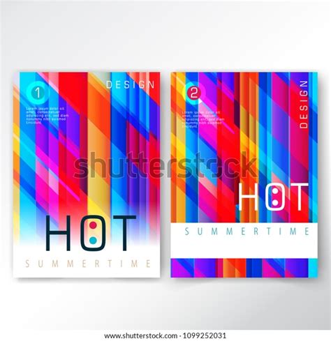 Abstract Colorful Cover Design Word Hot Stock Vector (Royalty Free ...