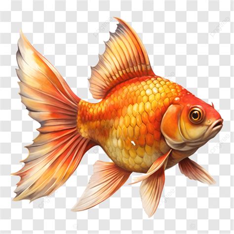 Ilustra O De Clipart De Peixinho Dourado Estilo Aquarela Png Desenho