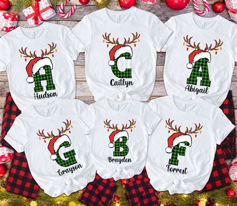 Custom Christmas Shirt, Monogram Christmas Shirt, Personalized