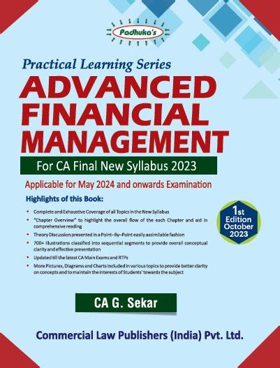 Practical Learning Series Advanced Financial Management For CA Final