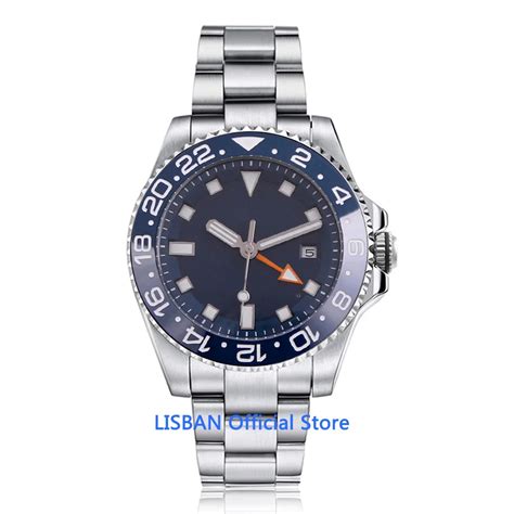 Gmt Reloj Mec Nico Autom Tico Para Hombre Pulsera De Lujo Con Bisel De