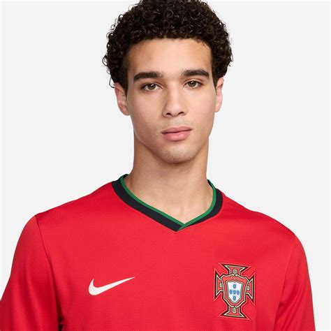Nike 2024 25 Portugal Mens Stadium Home Soccer Jersey Prosoccer