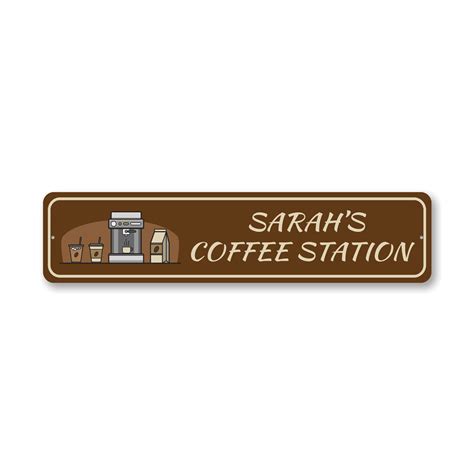 Custom Coffee Station Sign Sign – Lizton Sign Shop