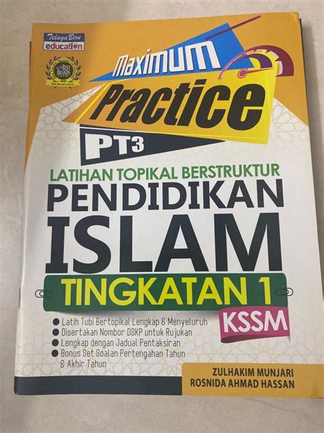 Pendidikan Islam Kssm Tingkatan Buku Latihan Practice Pt Telaga