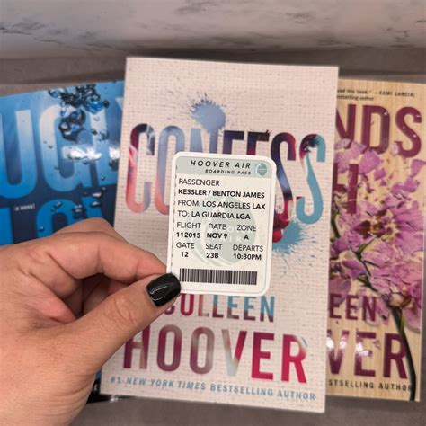 November Ticket Sticker Colleen Hoover Books Sticker Coho Sticker