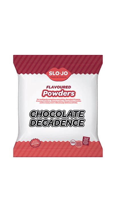 SloJo Chocolate Decadence Powder Original Best Slojo The