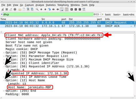 Wireshark Tutorial Identifying Hosts And Users