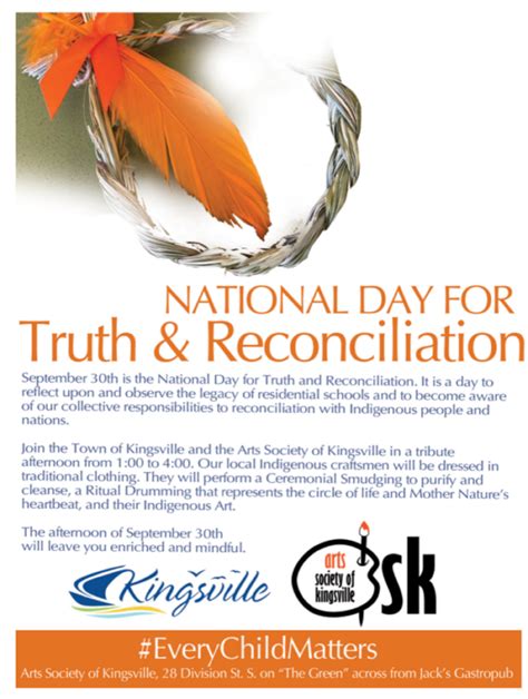 National Day For Truth Reconciliation Tribute Will Be September