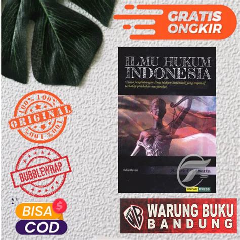 Jual Buku Ilmu Hukum Indonesia Edisi Revisi Upaya Pengembangan Ilmu