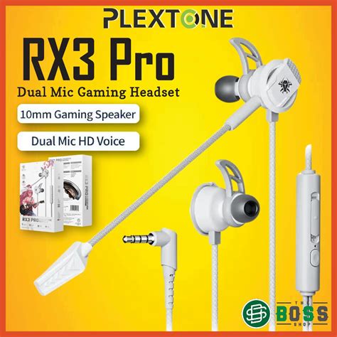 Plextone Xmowi Rx Pro Cyberpunk Gaming Earphone Headset In Ear Earbud