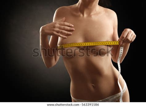 Front View Nude Female Body Measuring Stock Photo 563391586 Shutterstock